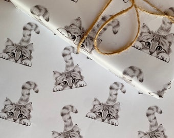 Chester Cat Luxury Gift Wrap Paper