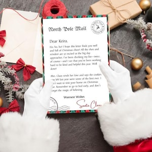 Carta de Santa Claus l Carta de Santa Claus l Cartas editables de Santa Claus