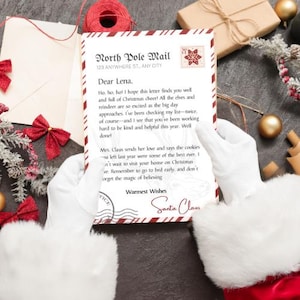 Carta de Santa Claus l Carta de Santa Claus l Cartas editables de Santa Claus