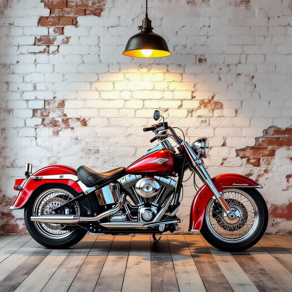 Rustic Motorcycle Background Vintage Motorcycle Art Print: Rustic Industrial Garage Decor (digital ...
