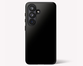 Black Phone Case: Minimalist Magnetic Samsung Galaxy S26 S25 S24 S23 S22 S21 S20 FE Ultra Simple Design Samsung A57 A37 Z Flip 8  Cover Gift
