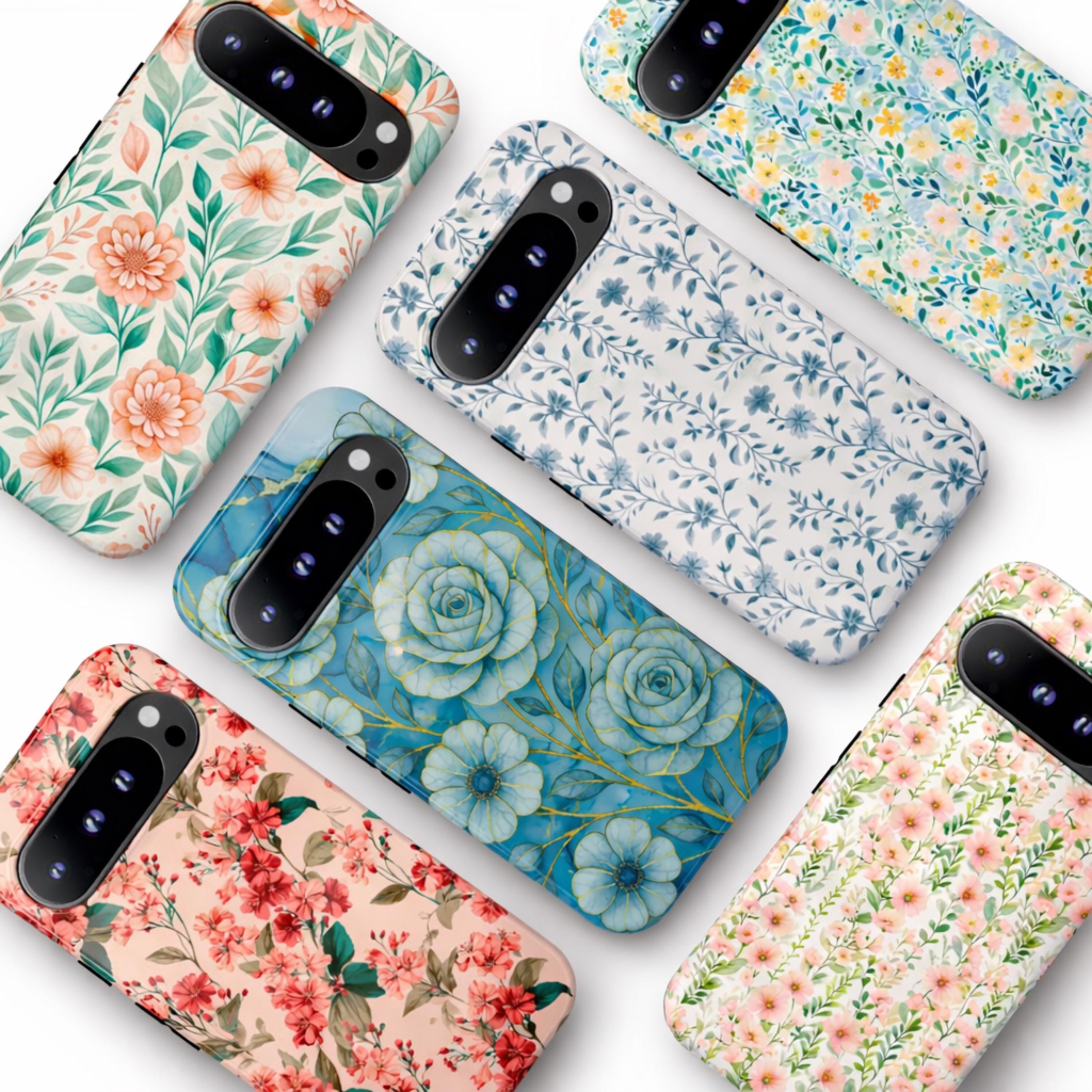 Longstong Custodia Adatta per Google Pixel 6A (6.1), Cover in pelle metallica serie CODE - Rosso