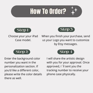 Étui iPad personnalisé avec logo, étui professionnel personnalisé pour tablette, ajoutez votre logo, code QR ou nom, coque de protection pour iPad 13, 12, 11 Pro, 8e, 7e et 6e générations image 9