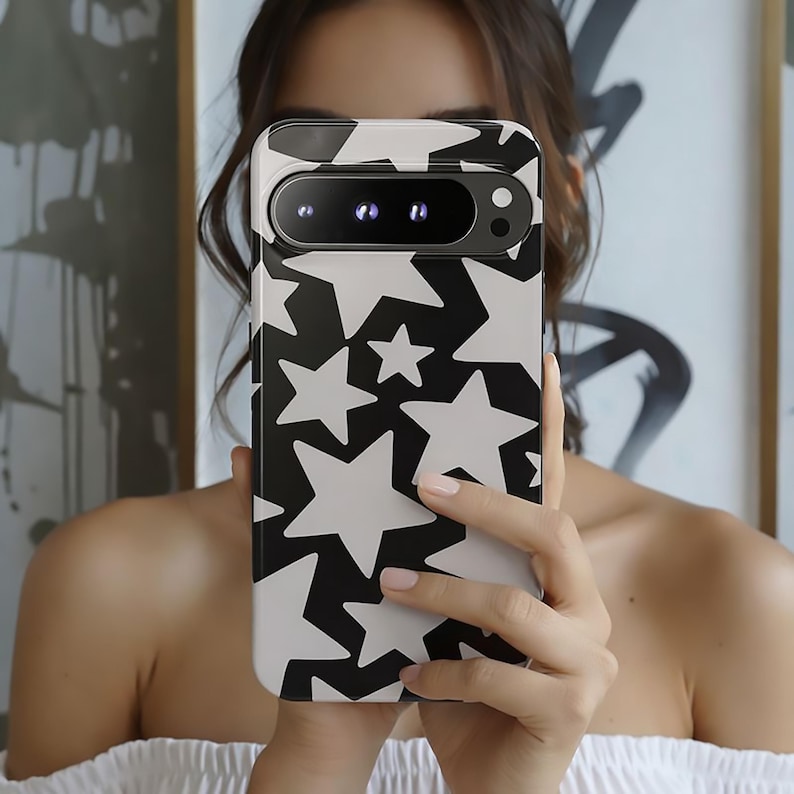 Star Pattern Phone Star Pattern Phone Case for Google Pixel 10 9 8 7 Pro XL, Retro Y2K ...