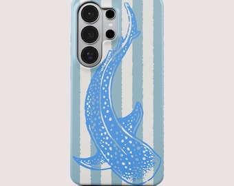 Squalo balena blu Animali degli abissi marini Custodia ultra magnetica con simpatici animali oceanici per Samsung Galaxy S26 S25FE S24 S20+ Samsung A73 A56 A55 A53 A16 Regalo