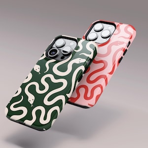 Etui na telefon z motywem węża iPhone 17 16 15 14 1 ProMax, etui ze zwierzęcym motywem Samsung Galaxy S26 S25 S24FE, Google Pixel 10, etui z wężem dla miłośników zwierząt
