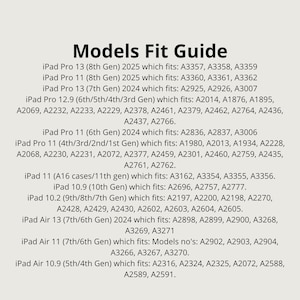 Étui iPad personnalisé avec logo, étui professionnel personnalisé pour tablette, ajoutez votre logo, code QR ou nom, coque de protection pour iPad 13, 12, 11 Pro, 8e, 7e et 6e générations image 10