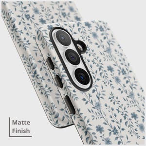 Vintage Floral Phone Case, Retro Wildflower Magnetic Cover for Samsung Galaxy S26 S25 S24 S22 Ultra A73 A56 A55 A53 A16 Note 20 Gift for Her image 3