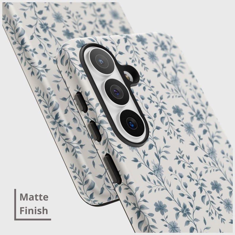 Vintage Floral Phone Case, Retro Wildflower Magnetic Cover for Samsung Galaxy S26 S25 S24 S22 Ultra A73 A56 A55 A53 A16 Note 20 Gift for Her image 3