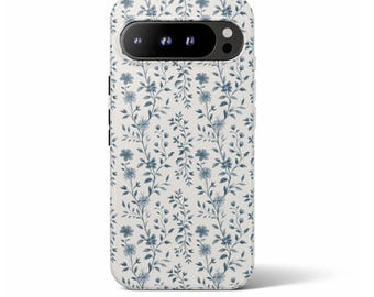 Custodia per telefono con fiori vintage per Google Pixel 10 9 8 7 Pro XL, fiori di campo Google Pixel 9A 8A 7A 6A, custodia magnetica botanica regalo