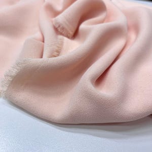 Oscar Jorjet Light Salmon Crepe Fabric, Crepe Dress, Pants, Jackets, Shirts, Apparel Fashion Fabric, Sewing Fabric, Width 150 cm