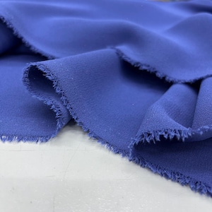 Oscar Georgette Italian İndigo Puprle Crepe Fabric, Crepe Dress, Pants, Jackets, Shirts, Apparel Fashion Fabric, Sewing Fabric, Width 150 cm
