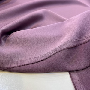 Double Face Evening Italian Crepe Fabric In Dried Rose, Crepe Dress, Skirt, Jacket, Home Textiles,  (1.64 yards or 150 cm or 58 inches)