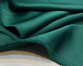Emerald Green Acetate Satin Fabric – Luxury Shiny Soft Material | 150 cm Width