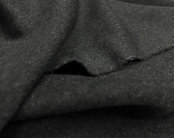 Italian Wool Cashmere Fabric in Anthracite – Luxury Material | 150 cm Width