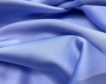 Ice Blue Acetate Satin Fabric – Luxury Shiny Soft Material  | 150 cm Width