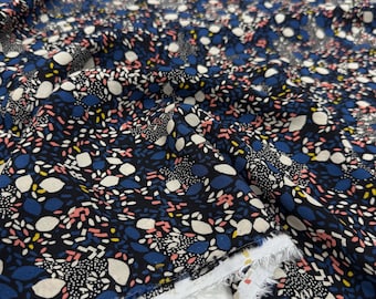 Mini Print Cotton Viscose Voile Fabric – Lightweight Soft Material for Dresses| 150 cm Width