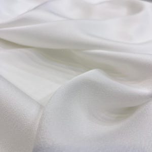 Double Face Evening Italian Crepe Fabric In Off-White, Crepe Dress fabric, Skirt, Jacket, Home Textiles, (1.64 yards or 150 cm or 58 inches)
