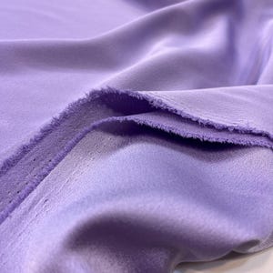 Double Face Evening Italian Crepe Fabric In Lilac Crepe Dress fabric, Skirt, Jacket, Home Textiles,  (1.64 yards or 150 cm or 58 inches)