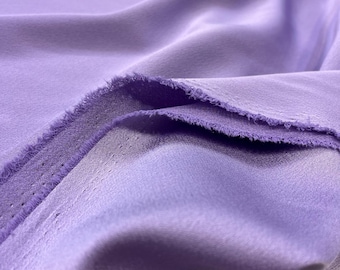 Lilac Italian Crepe Fabric: Double Face Evening Wear, 58" Wide