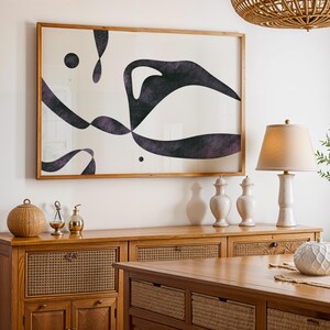 Abstract Motion, Mid Century Modern Art, Modern Wall Art, Contemporary Art, Minimalist Print, Vintage Textured Room Decor