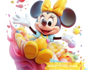 Minnie Mouse PNG SVG, Cartoon Images, Digital Design (Instant Download)