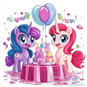 My Little Pony SVG, Cute Pony Clipart, High Resolution, Instant Download