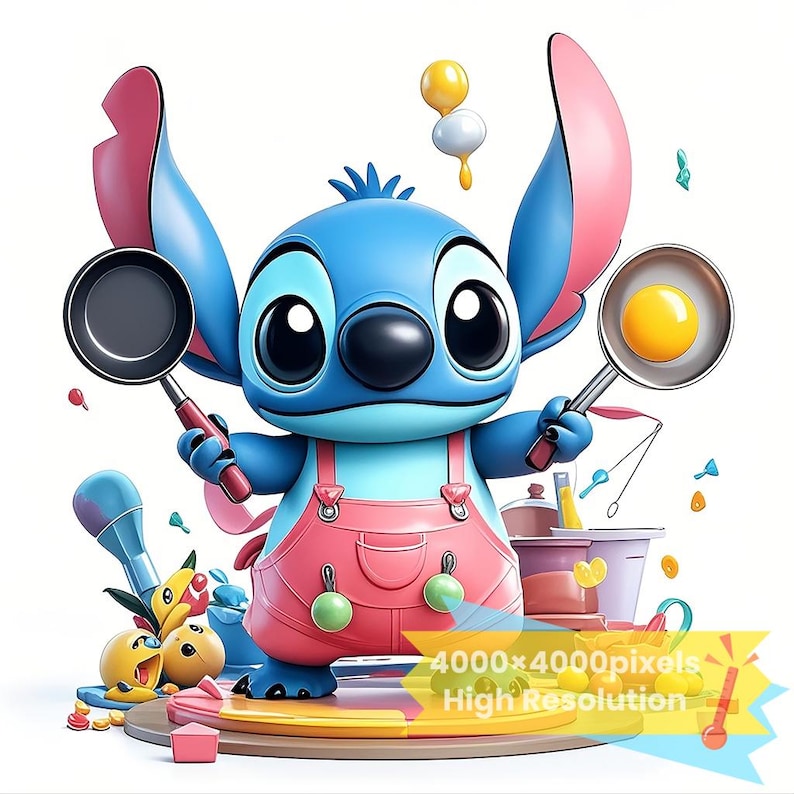 Stitch Cooking Clipart, PNG SVG, Creative Kitchen Design (digital ...