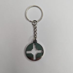 TF2 Keychain: Brushed Stainless Steel, Team Fortress 2 Gift