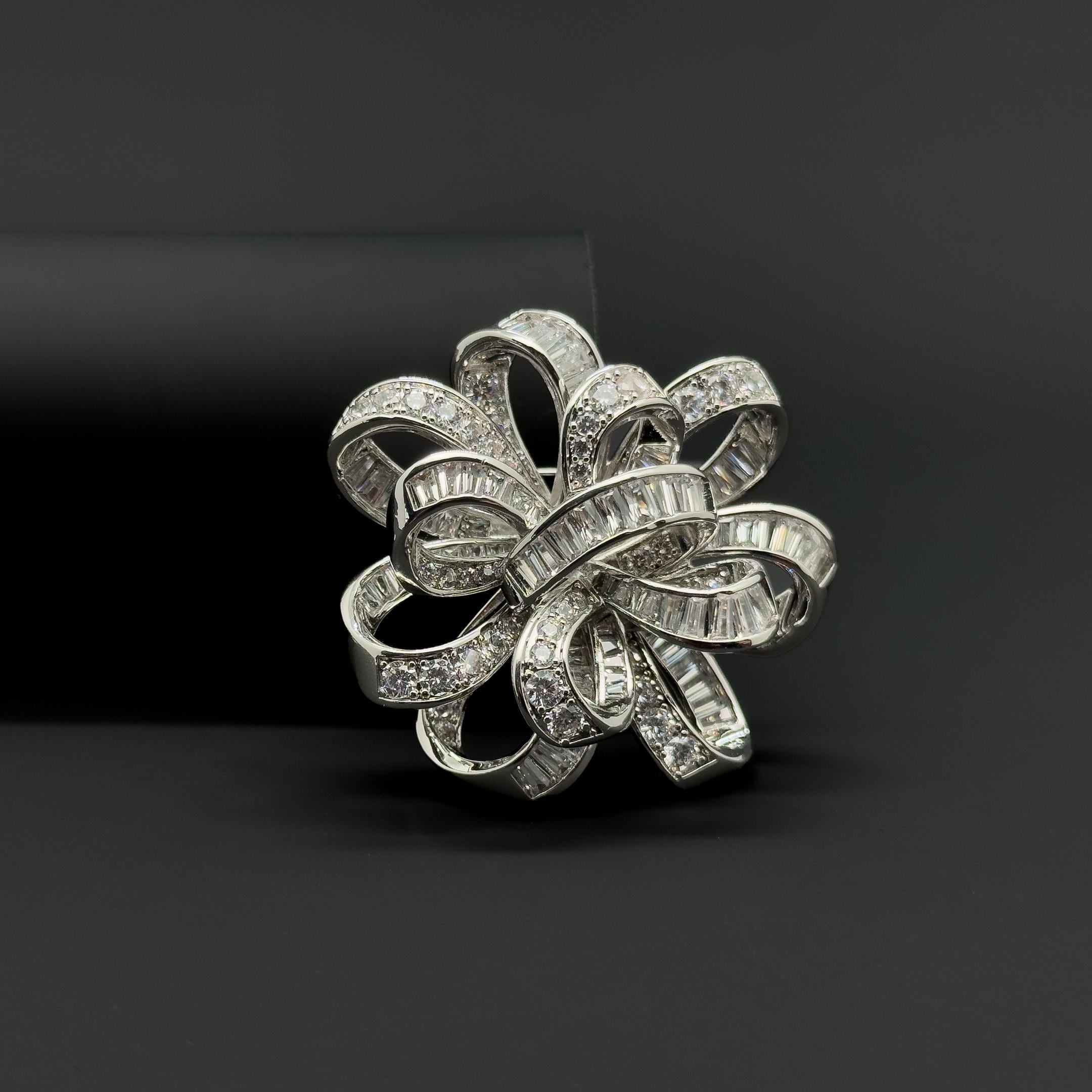 Silver Vintage Chanel Brooch - Etsy