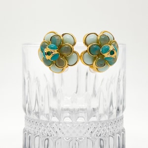 3D Flower Earrings, Delicate Earrings, Fashion Flower Earrings, French Style Earrings, Elegant Earrings, Earrings for Women,Vintage Earrings