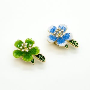 Summer anti-exposure flower brooch, Floral brooch, art deco cufflinks, shirt brooch, suit brooch