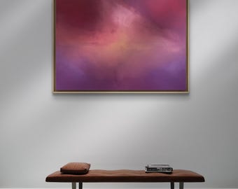 Blurry Nights and Moonlight Talks – Abstraktes Originalgemälde | 100x70 cm | Auftragswerk light