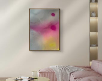 Silver Wings & Daydreams – Abstraktes Acrylgemälde | 50x70 cm | Original Kunstwerk