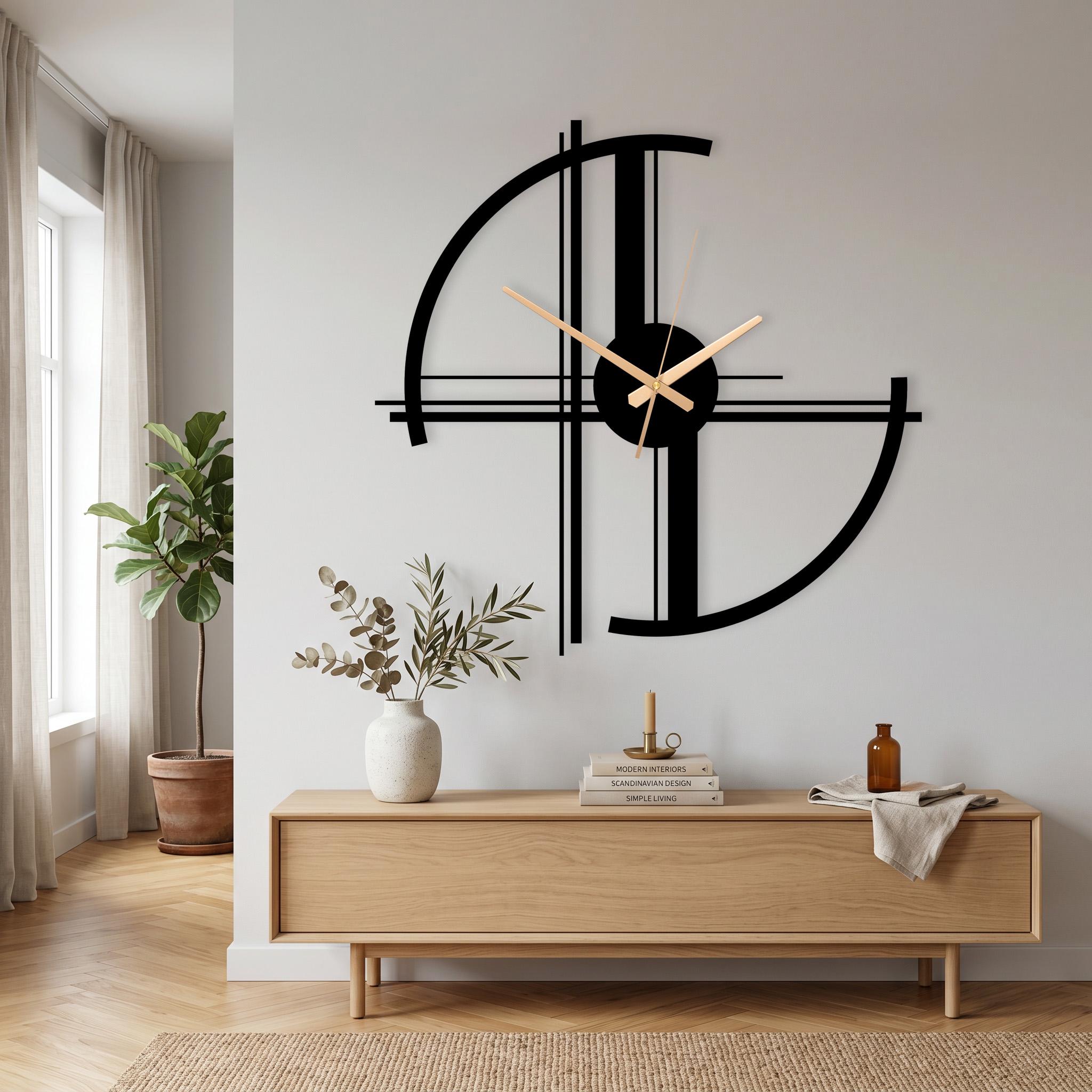 Horloge murale moderne en métal — Beyit