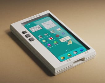 Funda retro para iPhone con colores personalizados: estilo de ordenador de los 80 (compatible con el nuevo iPhone 17)