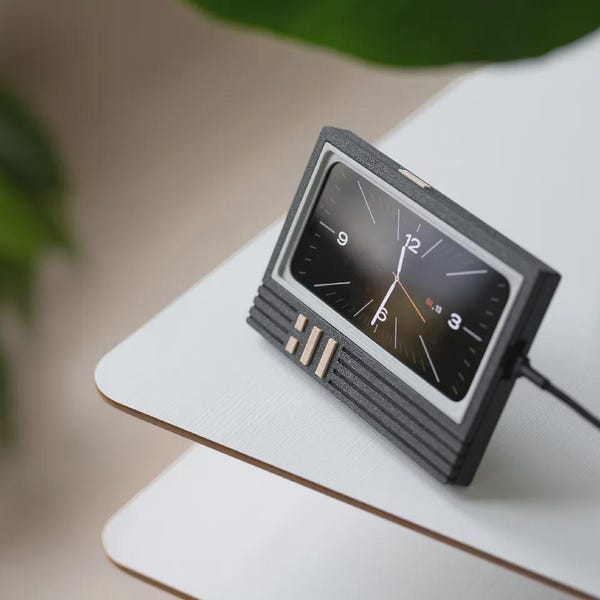 Retro iPhone Case Custom Colors: 90s Computer Style with Kickstand