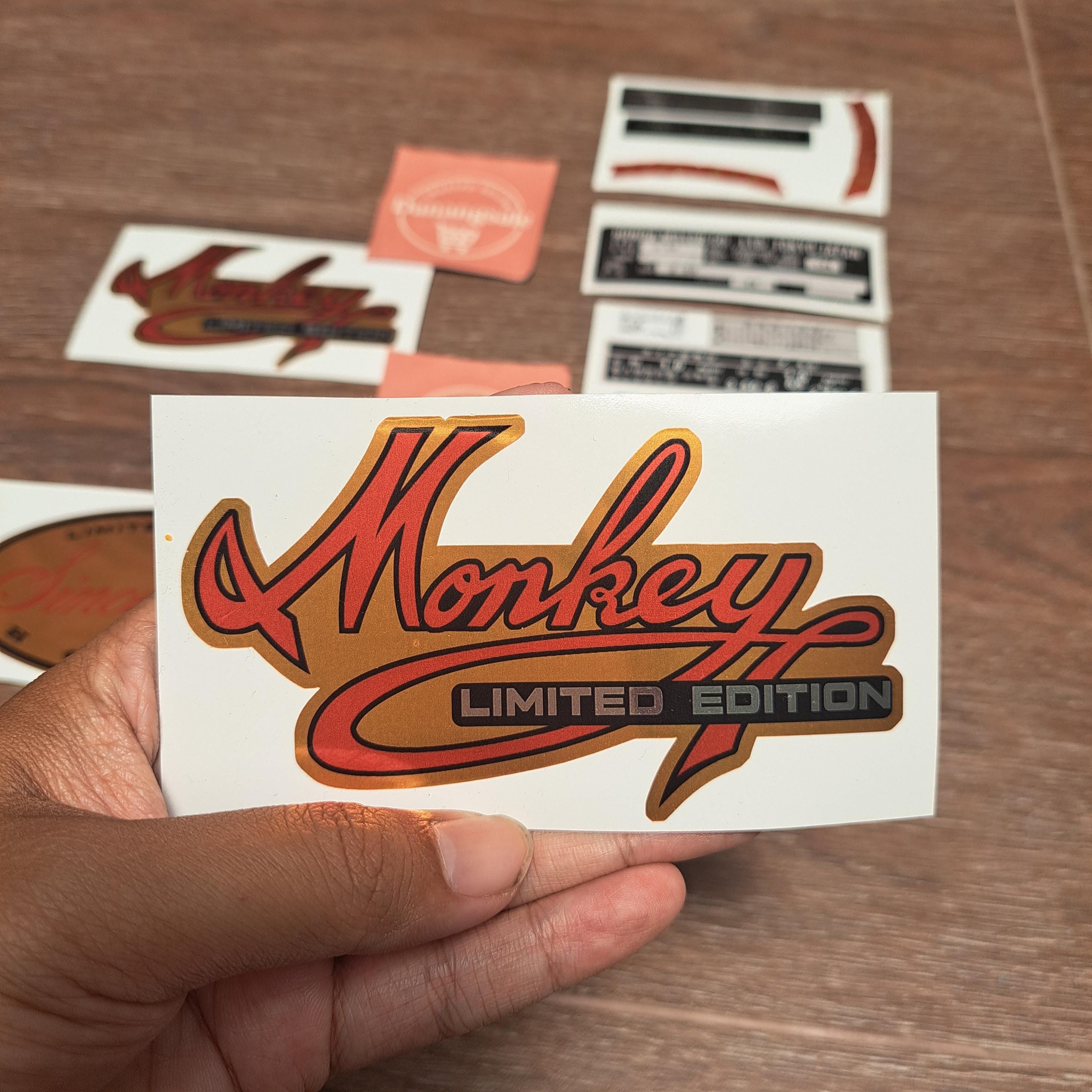 Sticker Decal Honda Monkey Z50J Limited Edition Gold 1984 Side