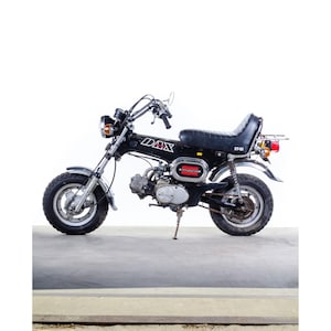Sticker Decal HONDA DAX ST70 ST50 BLACK 1979 Side Cover Fuel Gas Tank