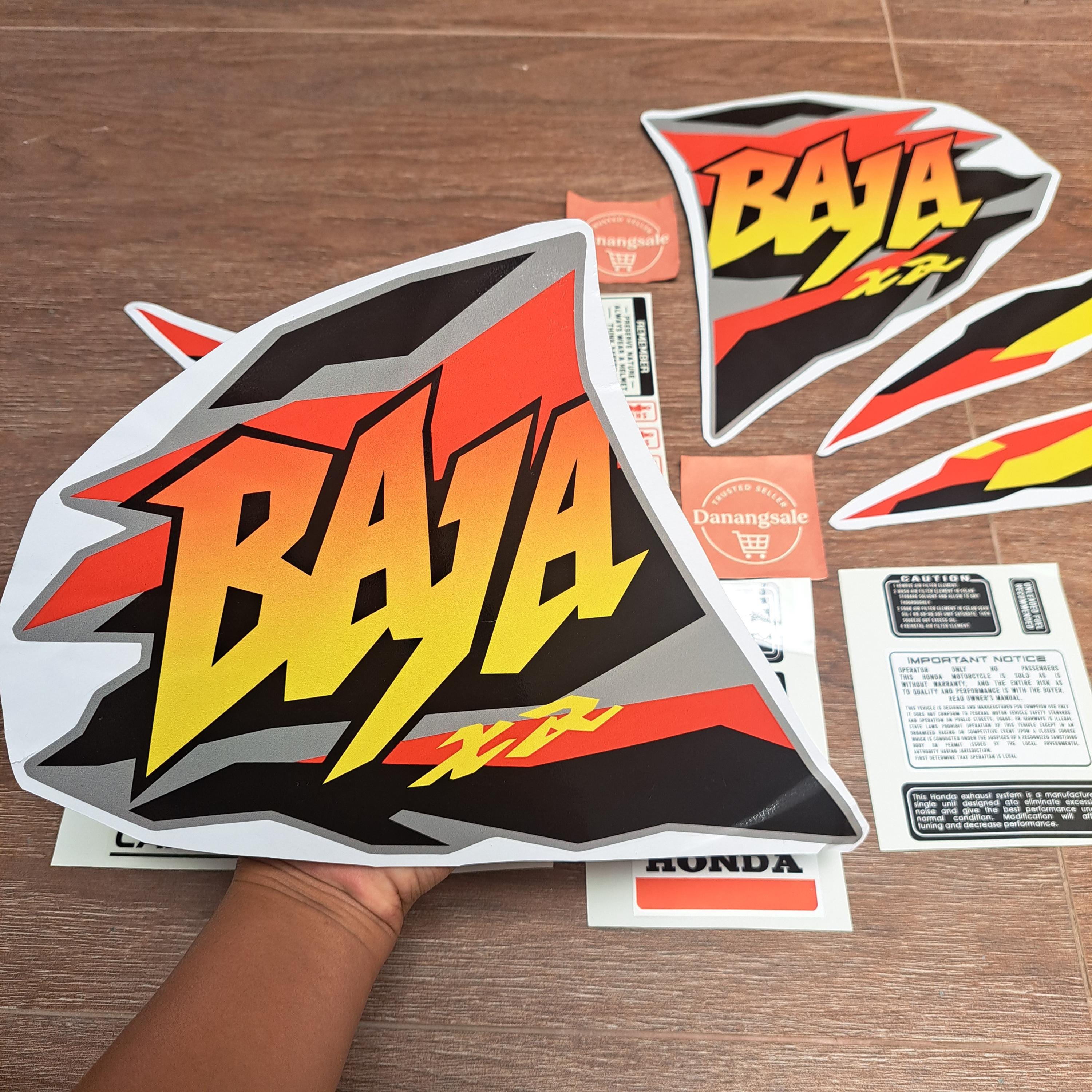 Sticker Decal Honda Baja XR 250 1997 Side Cover Fuel Gas Tank - Etsy