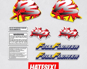 K2スーパースティンクス＋タルガアセント＋BDシール Sticker Decal DS 80 1995 Purple Side Cover Fuel Gas Tank - Etsy