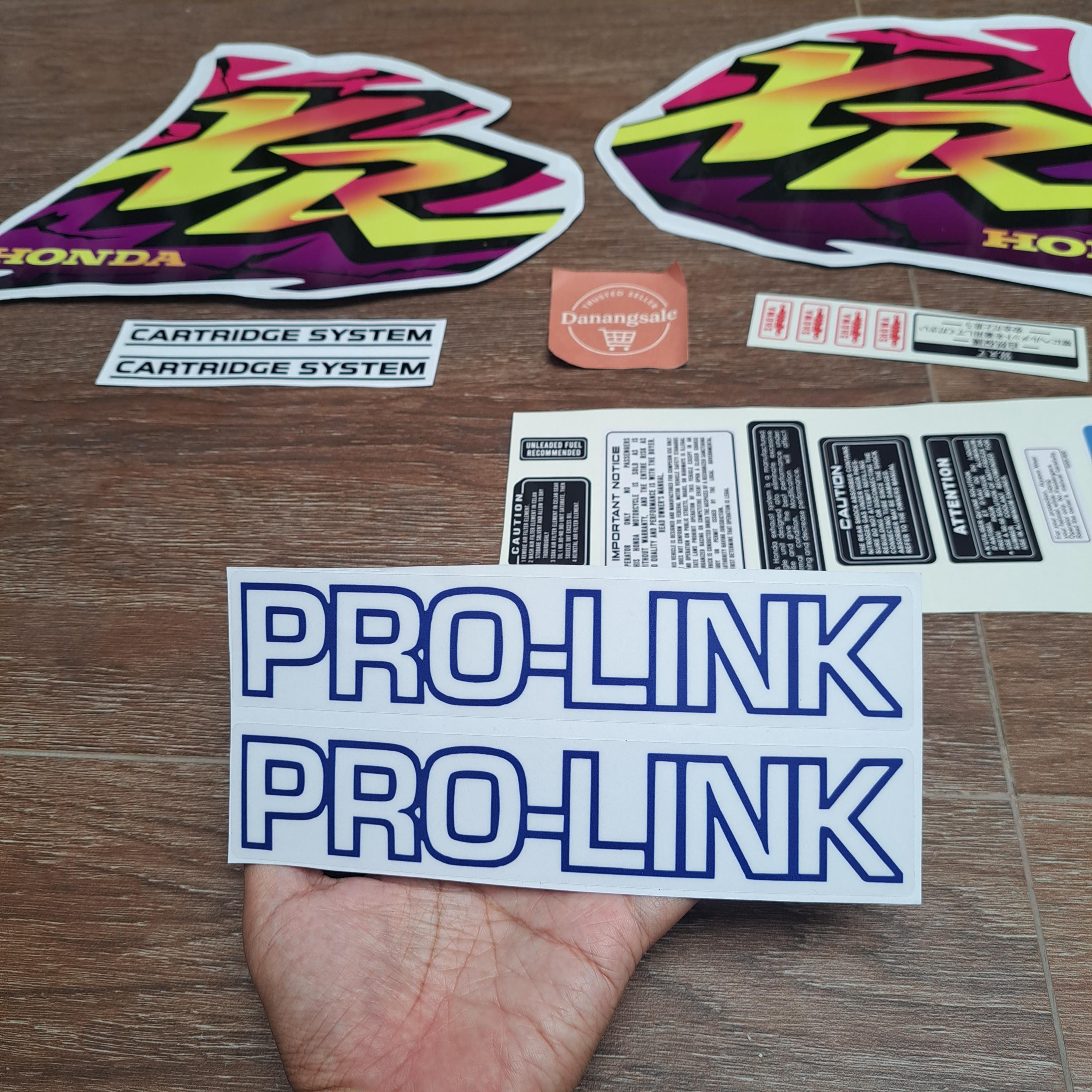 Sticker Decal Honda XR 1996 Custom Purple Side Cover Fuel Gas Tank
