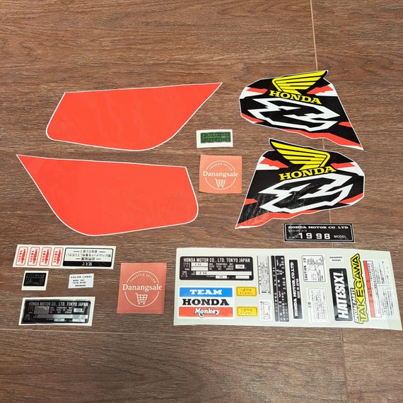 Sticker Decal Honda Monkey Minitrail Z50 R 1998 Side Cover Fuel