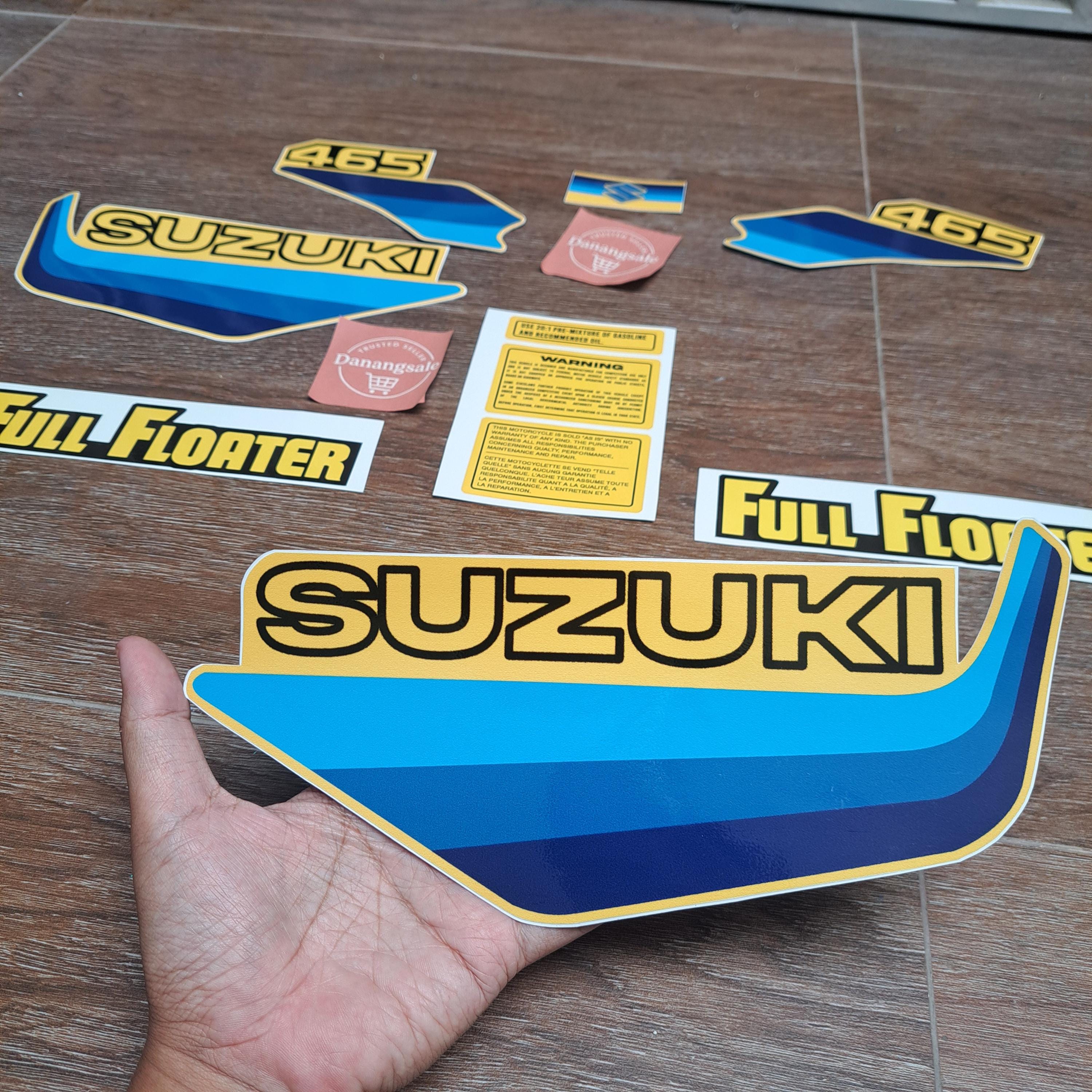 Sticker Decal Suzuki RM 465 1981 Side Cover Fuel Gas Tank - Etsy