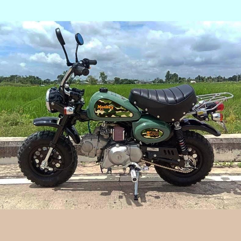 Sticker Decal Honda Z50 Monkey Camo Side Cover Fuel Gas Tank