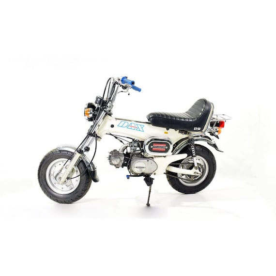 Sticker Decal HONDA DAX ST70 ST50 White 1979 Side Cover Fuel Gas