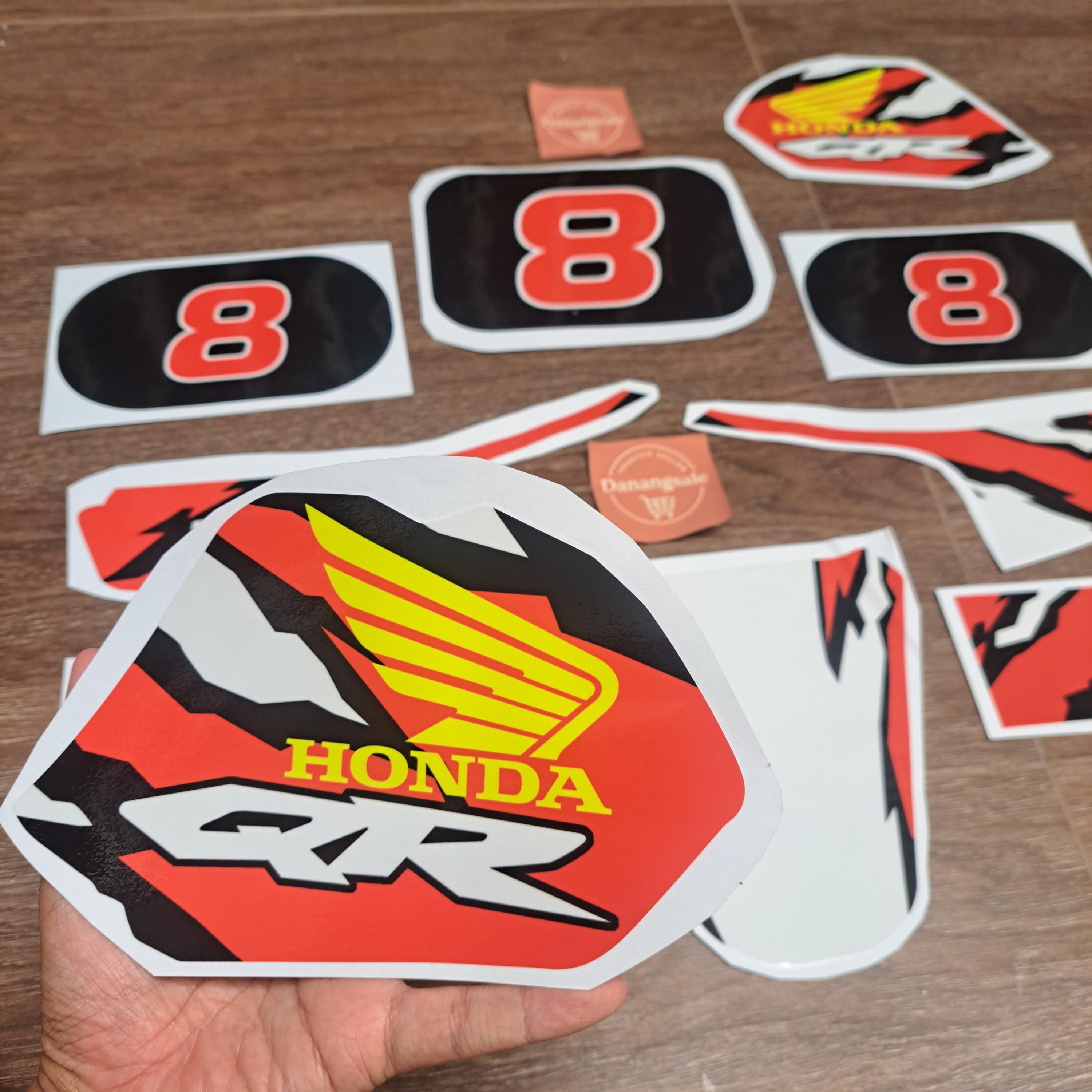 Q50s Sticker Sticker Decal Honda QR 50 QR50 Minimoto 1983 Side Cover Fuel Gas Tank ...