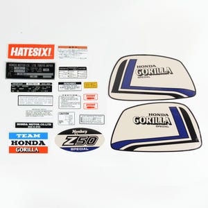 Sticker Decal Honda Gorila Z50 Special Edition Freddie Spancer Side Cover Fuel Gas Tank