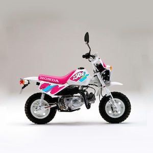 ステッカー デカール ホンダ モンキー バハ Z50R 紫 サイドカバー 燃料 