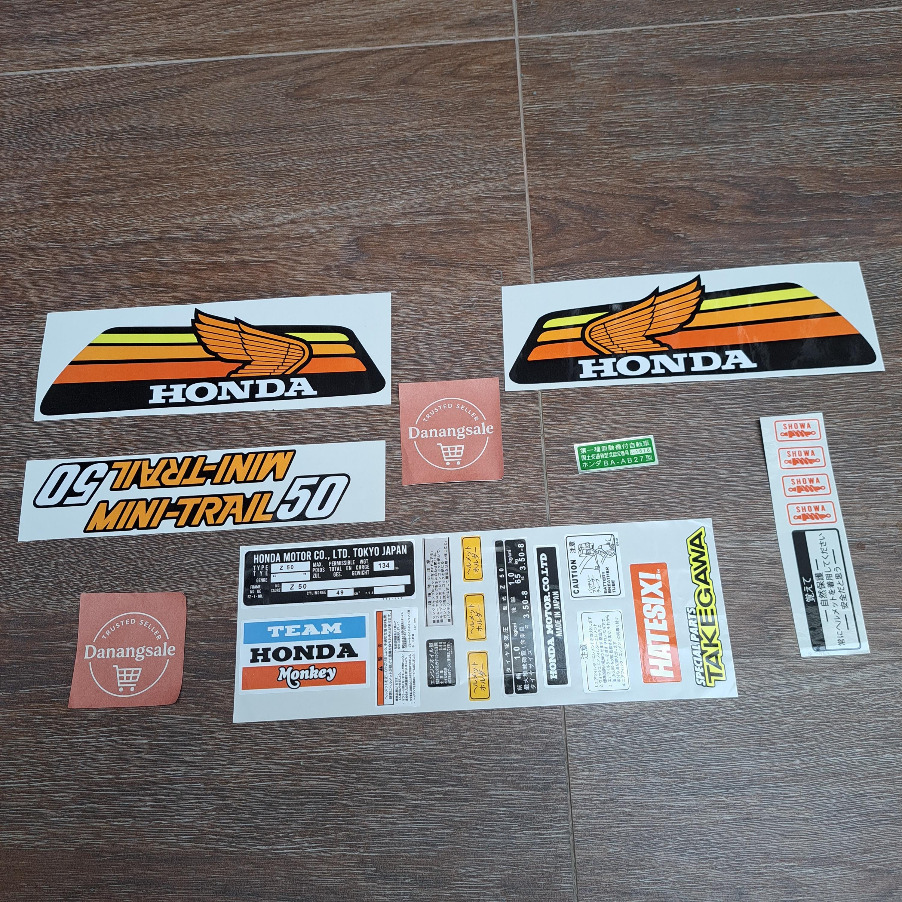 Sticker Decal Honda Z50 Minitrail 1978 Side Cover Fuel Gas Tank - Etsy